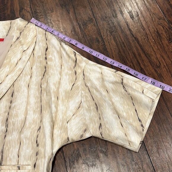 Shamask size 1 women’s size 6 open front cotton blazer with silk lining all over - Picture 9 of 11